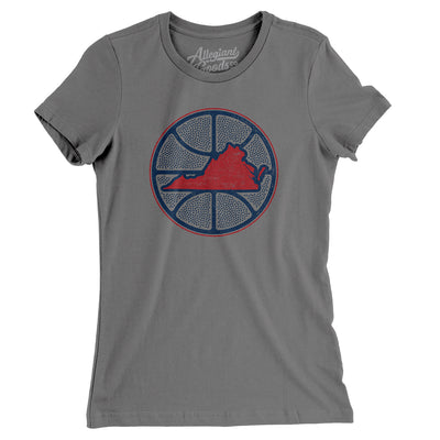 Virginia Basketball Women's T-Shirt-Asphalt-Allegiant Goods Co. Vintage Sports Apparel