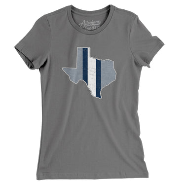 Texas Helmet Stripes Women's T-Shirt-Allegiant Goods Co. Vintage Sports Apparel