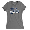 Johnstown Jets Hockey Women's T-Shirt-Asphalt-Allegiant Goods Co. Vintage Sports Apparel