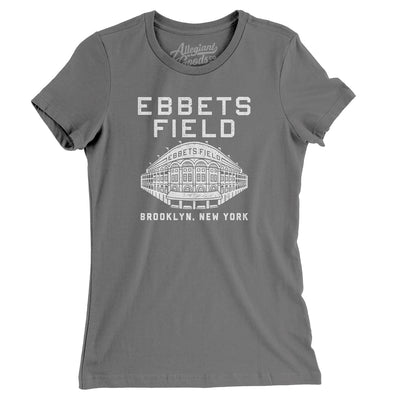 Ebbets Field Women's T-Shirt-Asphalt-Allegiant Goods Co. Vintage Sports Apparel