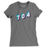 Charlotte 704 Area Code Women's T-Shirt-Asphalt-Allegiant Goods Co. Vintage Sports Apparel