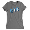 Nashville 615 Area Code Women's T-Shirt-Asphalt-Allegiant Goods Co. Vintage Sports Apparel