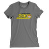 Palm Springs Suns Baseball Women's T-Shirt-Asphalt-Allegiant Goods Co. Vintage Sports Apparel