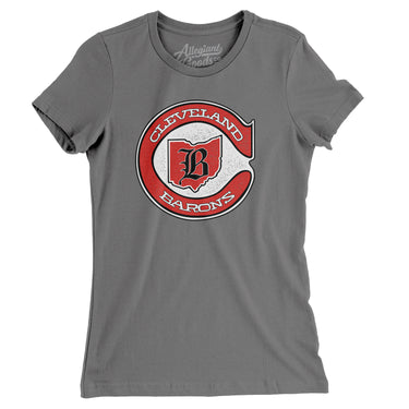 Cleveland Barons Hockey Women's T-Shirt-Allegiant Goods Co. Vintage Sports Apparel