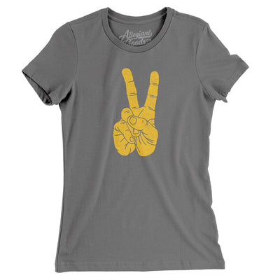 V For Victory Women's T-Shirt-Asphalt-Allegiant Goods Co. Vintage Sports Apparel