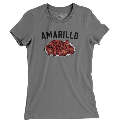 Amarillo Steak Women's T-Shirt-Asphalt-Allegiant Goods Co. Vintage Sports Apparel