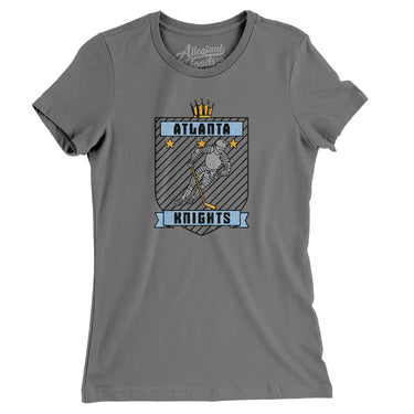 Atlanta Knights Hockey Women's T-Shirt-Allegiant Goods Co. Vintage Sports Apparel