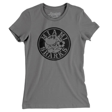 Miami Sharks Soccer Women's T-Shirt-Allegiant Goods Co. Vintage Sports Apparel