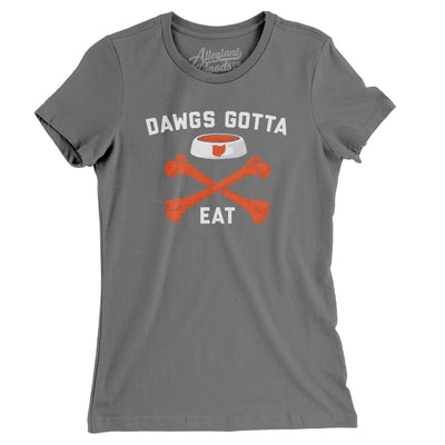 Dawgs Gotta Eat Women's T-Shirt-Asphalt-Allegiant Goods Co. Vintage Sports Apparel