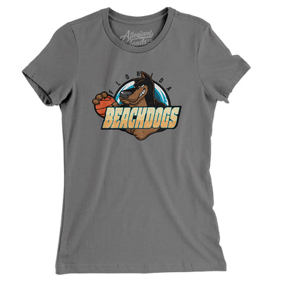 Florida Beachdogs Basketball Women's T-Shirt-Asphalt-Allegiant Goods Co. Vintage Sports Apparel