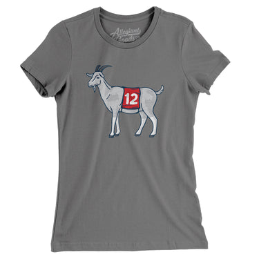 #12 GOAT Women's T-Shirt-Allegiant Goods Co. Vintage Sports Apparel