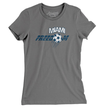 Miami Freedom Soccer Women's T-Shirt-Allegiant Goods Co. Vintage Sports Apparel