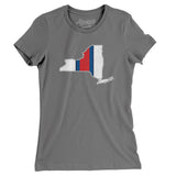New York Helmet Stripes Women's T-Shirt-Allegiant Goods Co. Vintage Sports Apparel