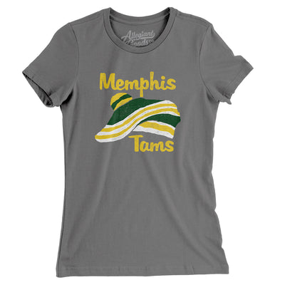 Memphis Tams Basketball Women's T-Shirt-Asphalt-Allegiant Goods Co. Vintage Sports Apparel