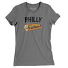 Philly Cheesesteak Women's T-Shirt-Asphalt-Allegiant Goods Co. Vintage Sports Apparel