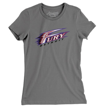 Detroit Fury Arena Football Women's T-Shirt-Allegiant Goods Co. Vintage Sports Apparel