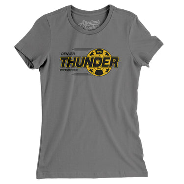 Denver Thunder Defunct Soccer Women's T-Shirt-Allegiant Goods Co. Vintage Sports Apparel