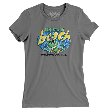 Dinosaur Beach Pier Amusement Park Women's T-Shirt-Allegiant Goods Co. Vintage Sports Apparel