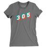 Miami 305 Area Code Women's T-Shirt-Asphalt-Allegiant Goods Co. Vintage Sports Apparel