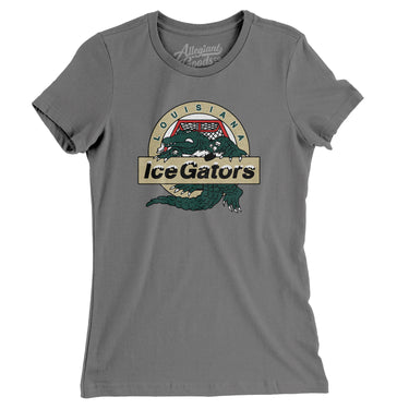 Louisiana Ice Gators Defunct Hockey Women's T-Shirt-Allegiant Goods Co. Vintage Sports Apparel