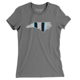 North Carolina Helmet Stripes Women's T-Shirt-Allegiant Goods Co. Vintage Sports Apparel
