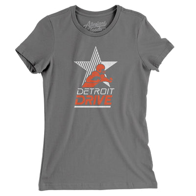 Detroit Drive Arena Football Women's T-Shirt-Asphalt-Allegiant Goods Co. Vintage Sports Apparel