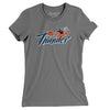 Quad City Thunder Basketball Women's T-Shirt-Asphalt-Allegiant Goods Co. Vintage Sports Apparel