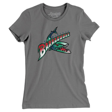 Birmingham Barracudas Football Women's T-Shirt-Allegiant Goods Co. Vintage Sports Apparel