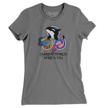 Marine World/ Africa USA Amusement Park Women's T-Shirt-Allegiant Goods Co. Vintage Sports Apparel