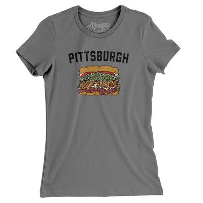 Pittsburgh Style Sandwich Women's T-Shirt-Asphalt-Allegiant Goods Co. Vintage Sports Apparel