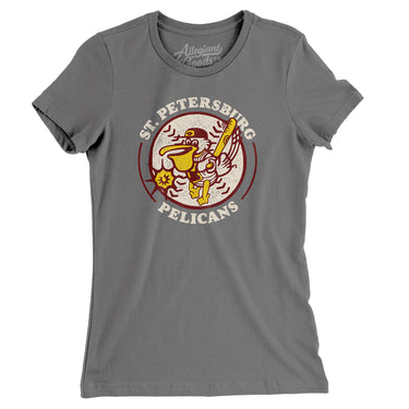 St. Petersburg Pelicans Baseball Women's T-Shirt-Allegiant Goods Co. Vintage Sports Apparel