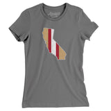 California Helmet Stripes Women's T-Shirt-Allegiant Goods Co. Vintage Sports Apparel