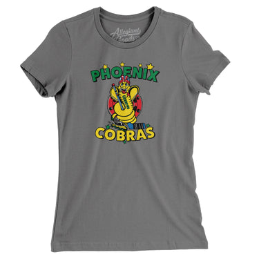 Phoenix Cobras Roller Hockey Women's T-Shirt-Allegiant Goods Co. Vintage Sports Apparel