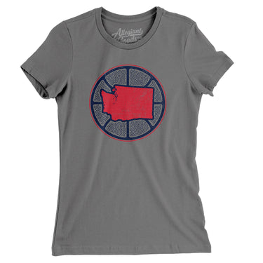 Washington Basketball Women's T-Shirt-Allegiant Goods Co. Vintage Sports Apparel