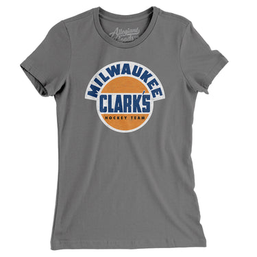Milwaukee Clarks Hockey Women's T-Shirt-Allegiant Goods Co. Vintage Sports Apparel