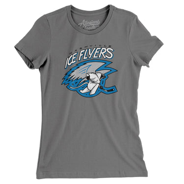 Nashville Ice Flyers Hockey Women's T-Shirt-Allegiant Goods Co. Vintage Sports Apparel