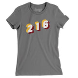 Cleveland 216 Area Code Women's T-Shirt-Allegiant Goods Co. Vintage Sports Apparel