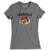 Louisville Hot Brown Women's T-Shirt-Asphalt-Allegiant Goods Co. Vintage Sports Apparel