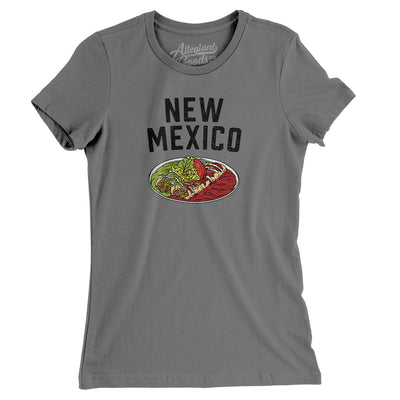 New Mexico Christmas Enchiladas Women's T-Shirt-Asphalt-Allegiant Goods Co. Vintage Sports Apparel