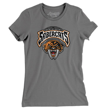 Tacoma Sabercats Hockey Women's T-Shirt-Allegiant Goods Co. Vintage Sports Apparel