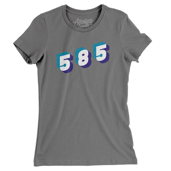Rochester 585 Area Code Women's T-Shirt-Allegiant Goods Co. Vintage Sports Apparel