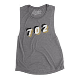 Las Vegas 702 Area Code Women's Flowey Scoopneck Muscle Tank-Allegiant Goods Co. Vintage Sports Apparel
