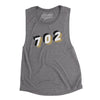 Las Vegas 702 Area Code Women's Flowey Scoopneck Muscle Tank-Asphalt Slub-Allegiant Goods Co. Vintage Sports Apparel