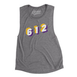 Minneapolis 612 Area Code Women's Flowey Scoopneck Muscle Tank-Allegiant Goods Co. Vintage Sports Apparel