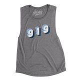 Chapel Hill 919 Area Code Women's Flowey Scoopneck Muscle Tank-Allegiant Goods Co. Vintage Sports Apparel