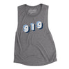 Chapel Hill 919 Area Code Women's Flowey Scoopneck Muscle Tank-Asphalt Slub-Allegiant Goods Co. Vintage Sports Apparel