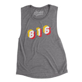 Kansas City 816 Area Code Women's Flowey Scoopneck Muscle Tank-Allegiant Goods Co. Vintage Sports Apparel