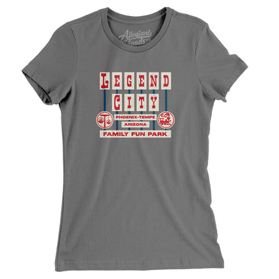Legend City Amusement Park Women's T-Shirt-Asphalt-Allegiant Goods Co. Vintage Sports Apparel