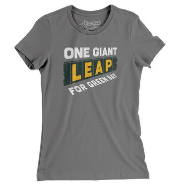 One Giant Leap For Green Bay Women's T-Shirt-Allegiant Goods Co. Vintage Sports Apparel