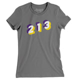 Los Angeles 213 Area Code Women's T-Shirt-Allegiant Goods Co. Vintage Sports Apparel